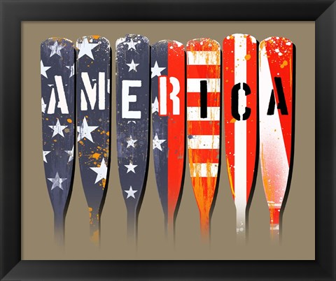 Framed America - Oars Print