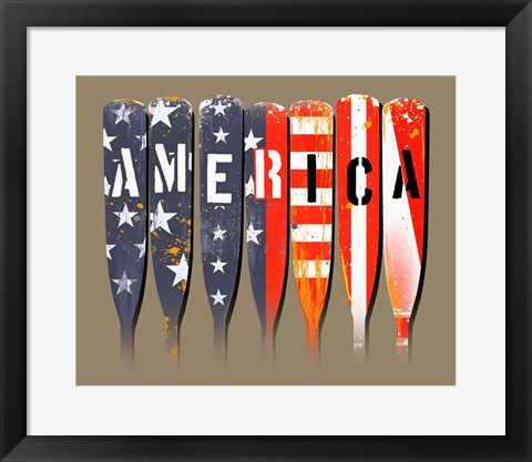 Framed America - Oars Print