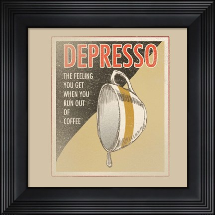 Framed Depresso Print