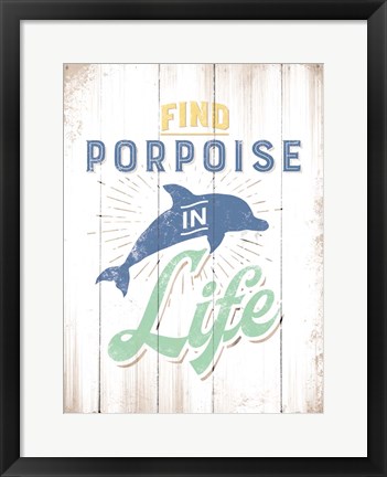 Framed Porpoise Print