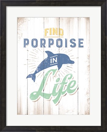 Framed Porpoise Print