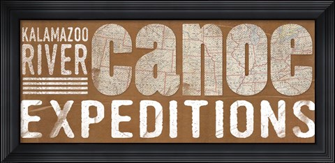 Framed Canoe Expeditions Print