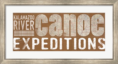 Framed Canoe Expeditions Print