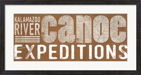 Framed Canoe Expeditions Print