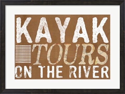 Framed Kayak Tours Print