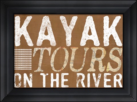 Framed Kayak Tours Print