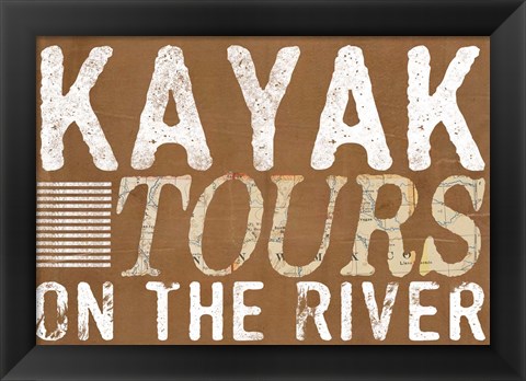 Framed Kayak Tours Print