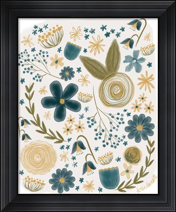 Framed Vintage Floral Print