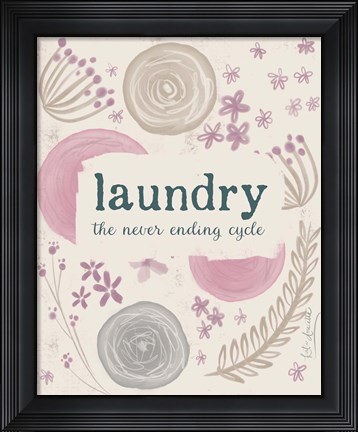 Framed Laundry III Print