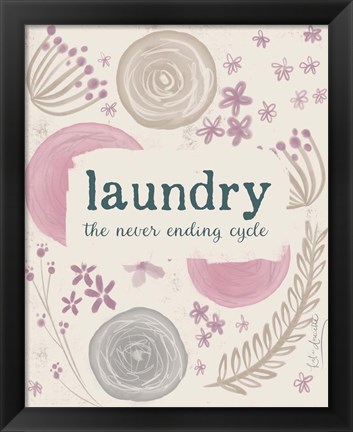 Framed Laundry III Print