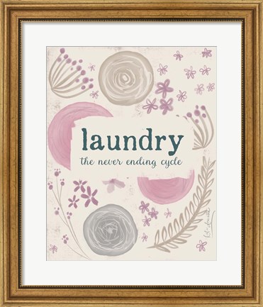 Framed Laundry III Print