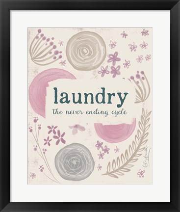 Framed Laundry III Print