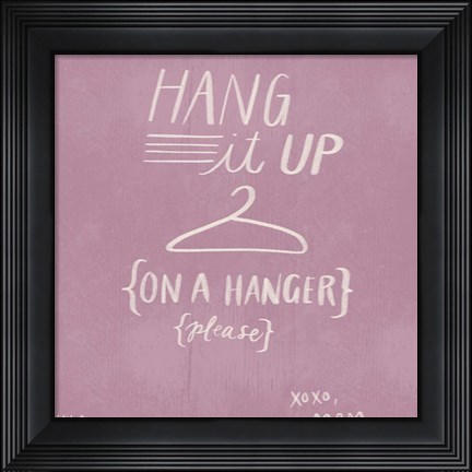 Framed Hang It Up Print