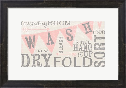 Framed Vintage Laundry Room Print