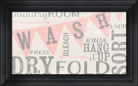 Framed Vintage Laundry Room Print