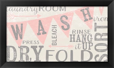 Framed Vintage Laundry Room Print