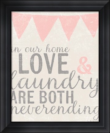 Framed Neverending Laundry Print
