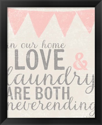 Framed Neverending Laundry Print