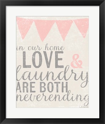 Framed Neverending Laundry Print