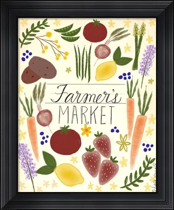 Framed Farmer&#39;s Market Print