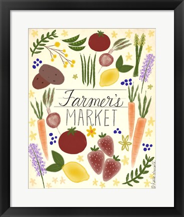 Framed Farmer&#39;s Market Print