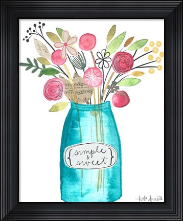 Framed Simple and Sweet Print