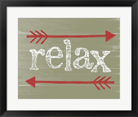 Framed Relax Print