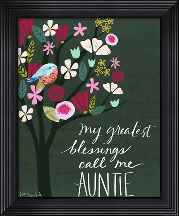 Framed Auntie Print