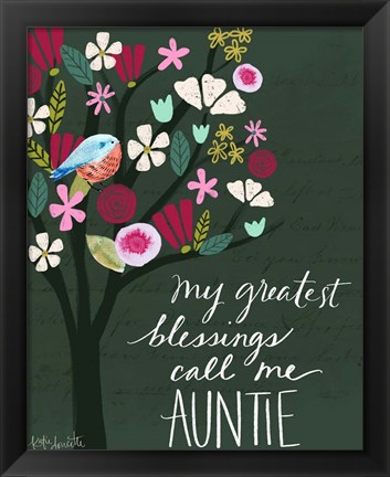 Framed Auntie Print