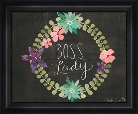 Framed Boss Lady Print