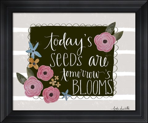 Framed Today&#39;s Seeds Print