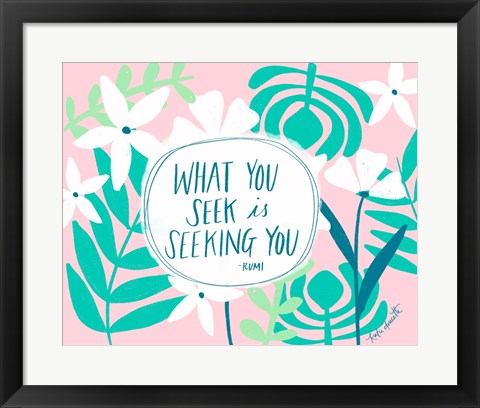 Framed Seeking You Print