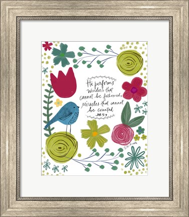 Framed Wonders and Miracles Print