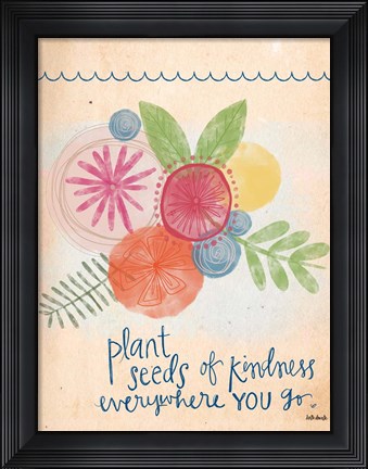 Framed Plant Seeds of Kindness Print