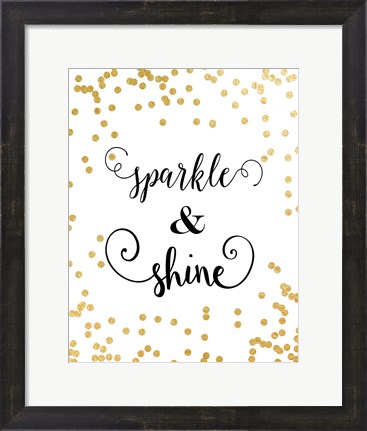 Framed Sparkle &amp; Shine Print