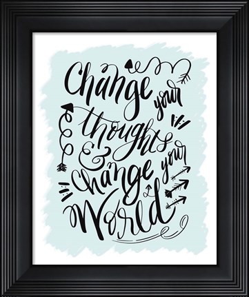 Framed Change Your World Print
