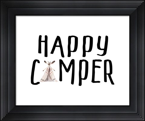 Framed Happy Camper II Print