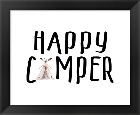 Framed Happy Camper II Print