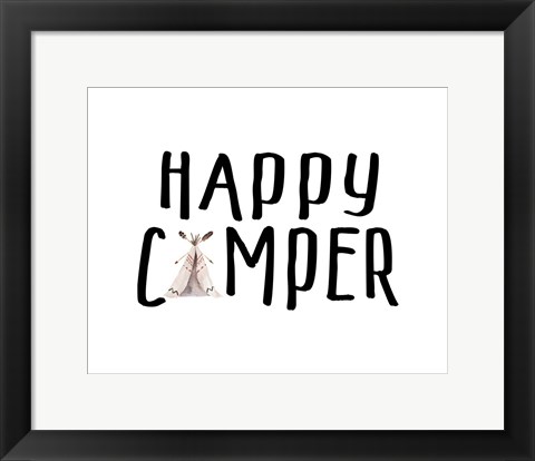 Framed Happy Camper II Print