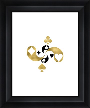 Framed Card Symbols Print