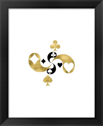 Framed Card Symbols Print