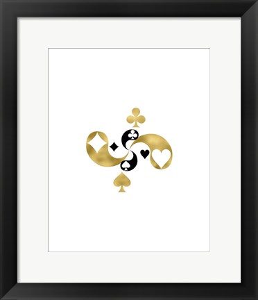 Framed Card Symbols Print