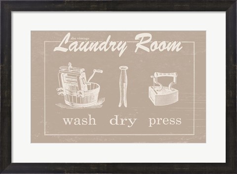 Framed Vintage Laundry Print