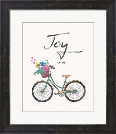 Framed Joy (bike) Print