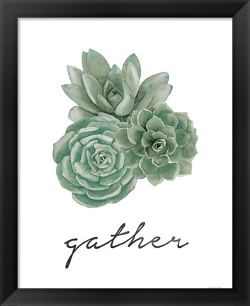 Framed Gather - Cactus Print