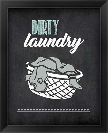 Framed Dirty Laundry Print