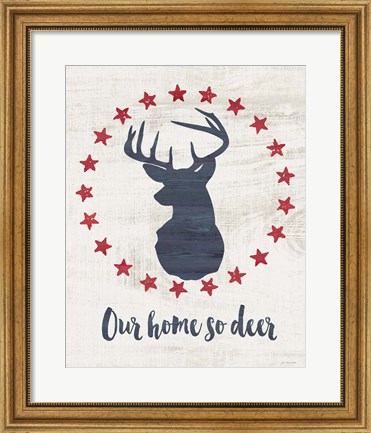 Framed Home So Deer Print