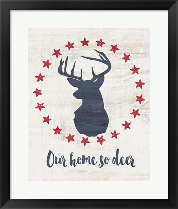 Framed Home So Deer Print