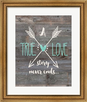 Framed True Love Story Print