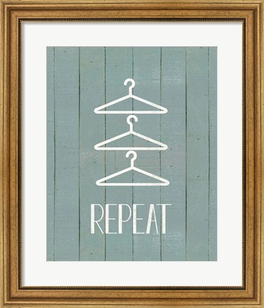 Framed Wash House Repeat Print